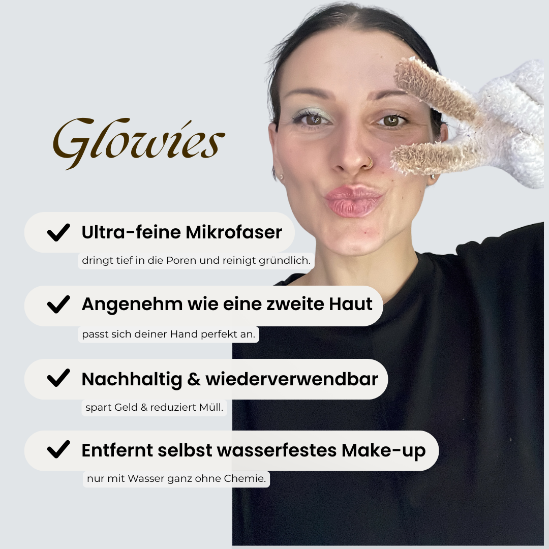 Glowies – Abschminken ohne Brennen & ohne Chemie