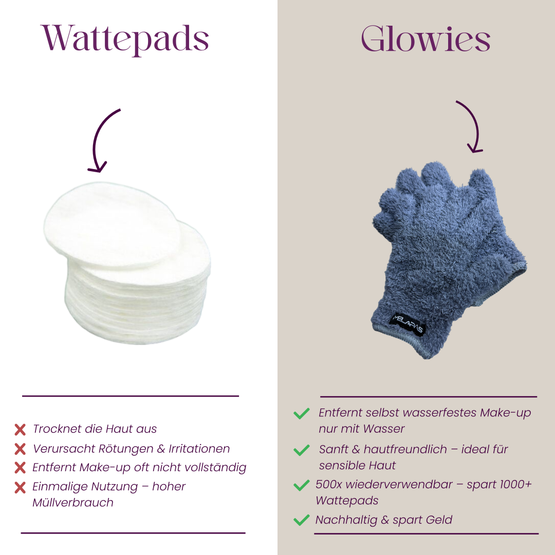 Glowies – Abschminken ohne Brennen & ohne Chemie