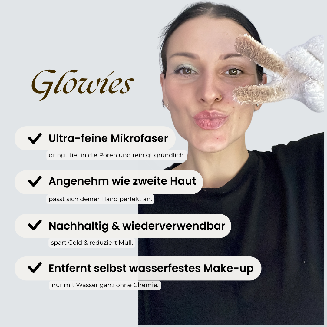 Glowies – Abschminken ohne Brennen & ohne Chemie